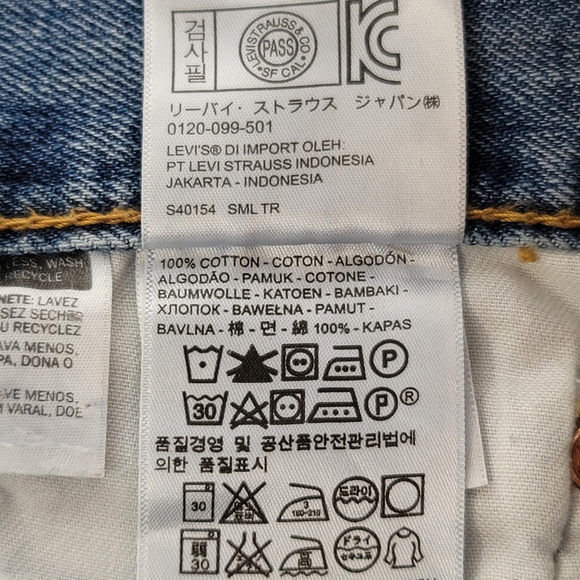 Levis 501 Jeans Men 36 Blue Straight Medium Wash Denim Button Fly Pants 36x30 - Picture 10 of 16